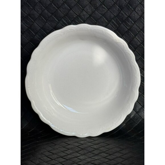 HOMER LAUGHLIN Hudson Berry Bowl Set Of 2 White Primitive Ironstone - Picture 7 of 8